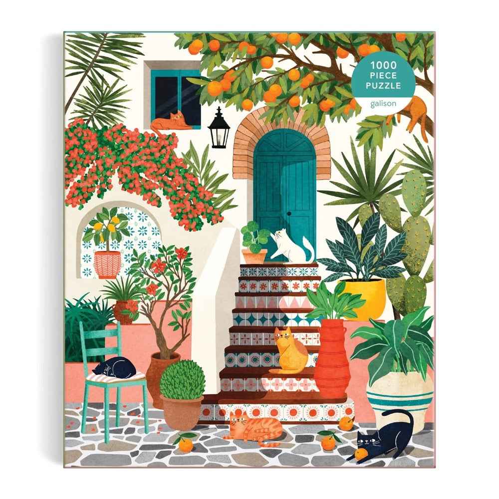 Galison Mediterranean Cats 1000pc Jigsaw Puzzle - Image 2