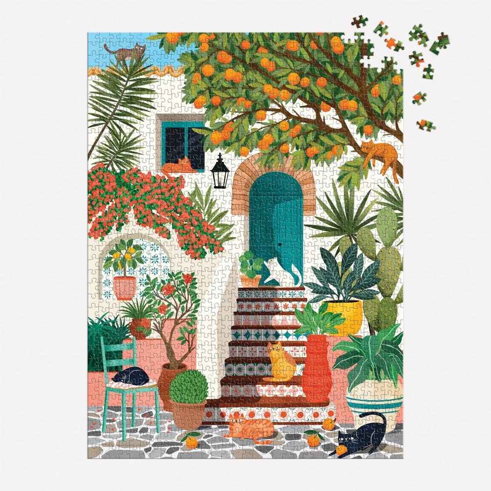 Galison Mediterranean Cats 1000pc Jigsaw Puzzle - Image 4