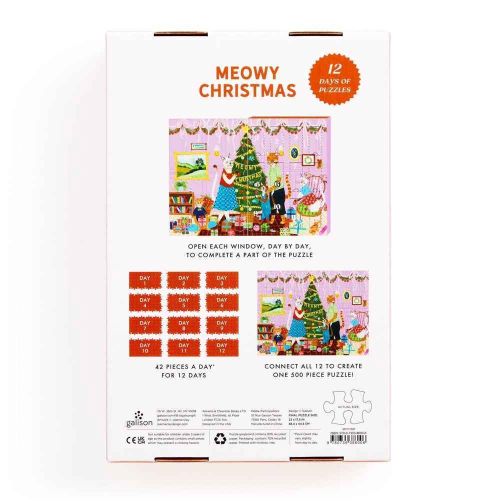 Galison Meowy Christmas 12 Days of Puzzles Advent Calendar - Image 7
