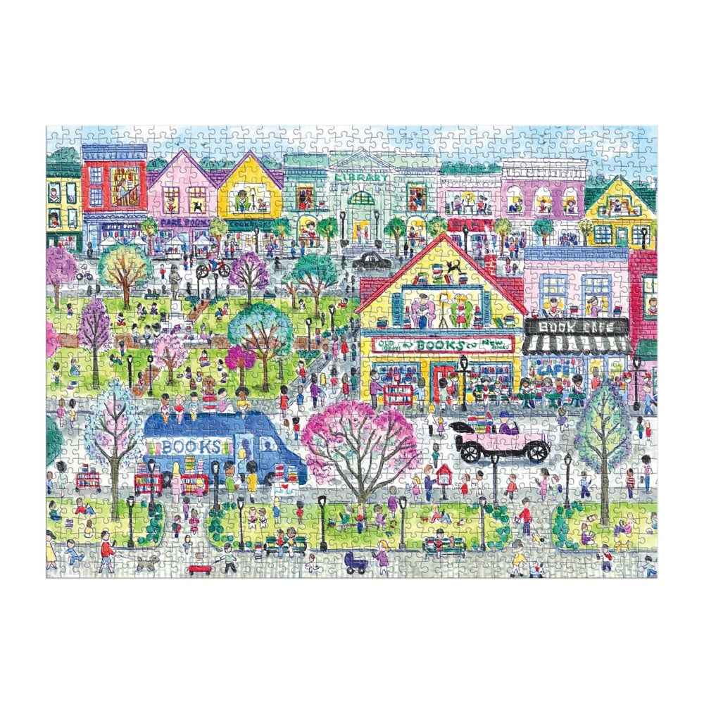 Galison Michael Storrings Book Town 1000pc Jigsaw Puzzle - Image 3