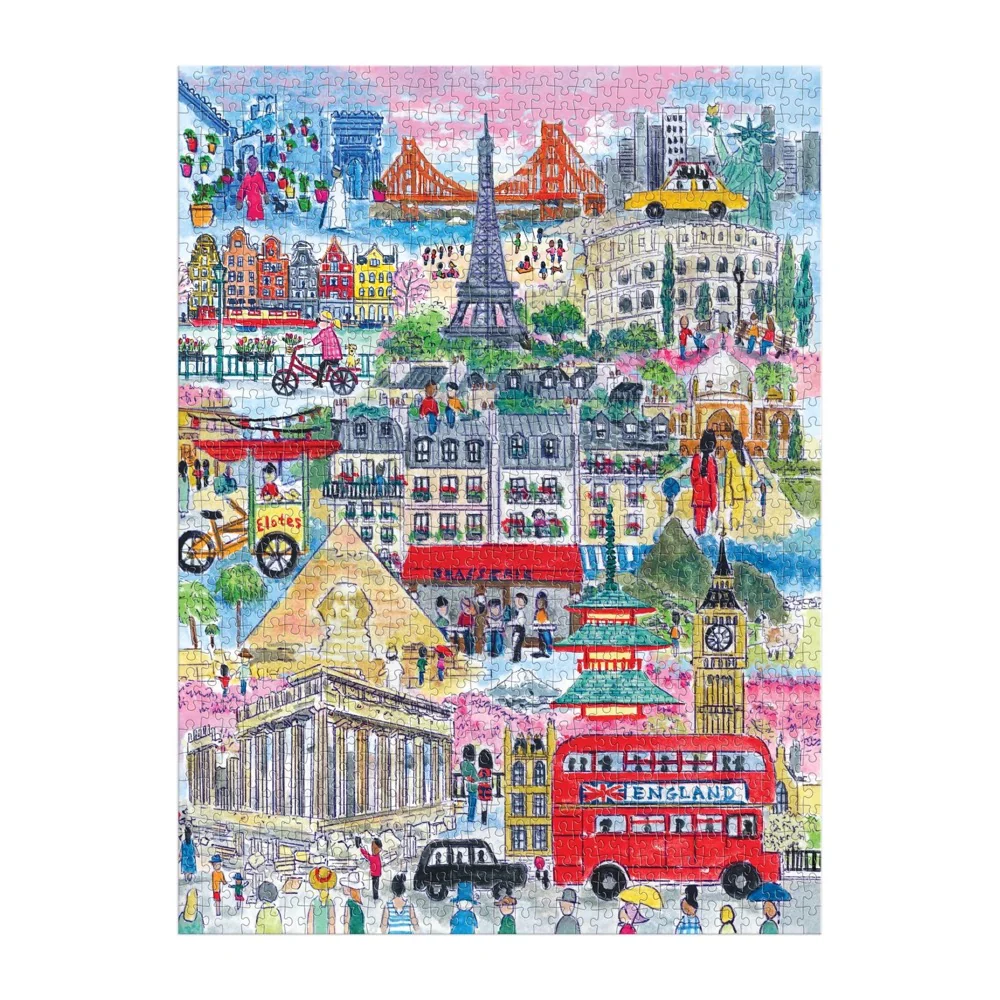 Galison Michael Storrings Cities Around The World 1000pc Jigsaw Puzzle - Image 2