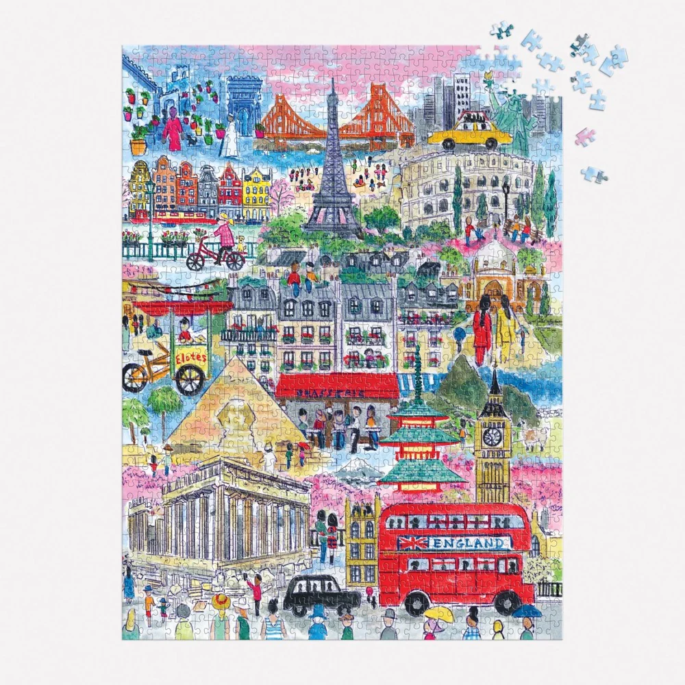 Galison Michael Storrings Cities Around The World 1000pc Jigsaw Puzzle - Image 3