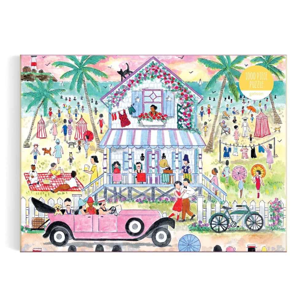 Galison Michael Storrings Roaring 20s Beach House 1000pc Jigsaw Puzzle - Image 2