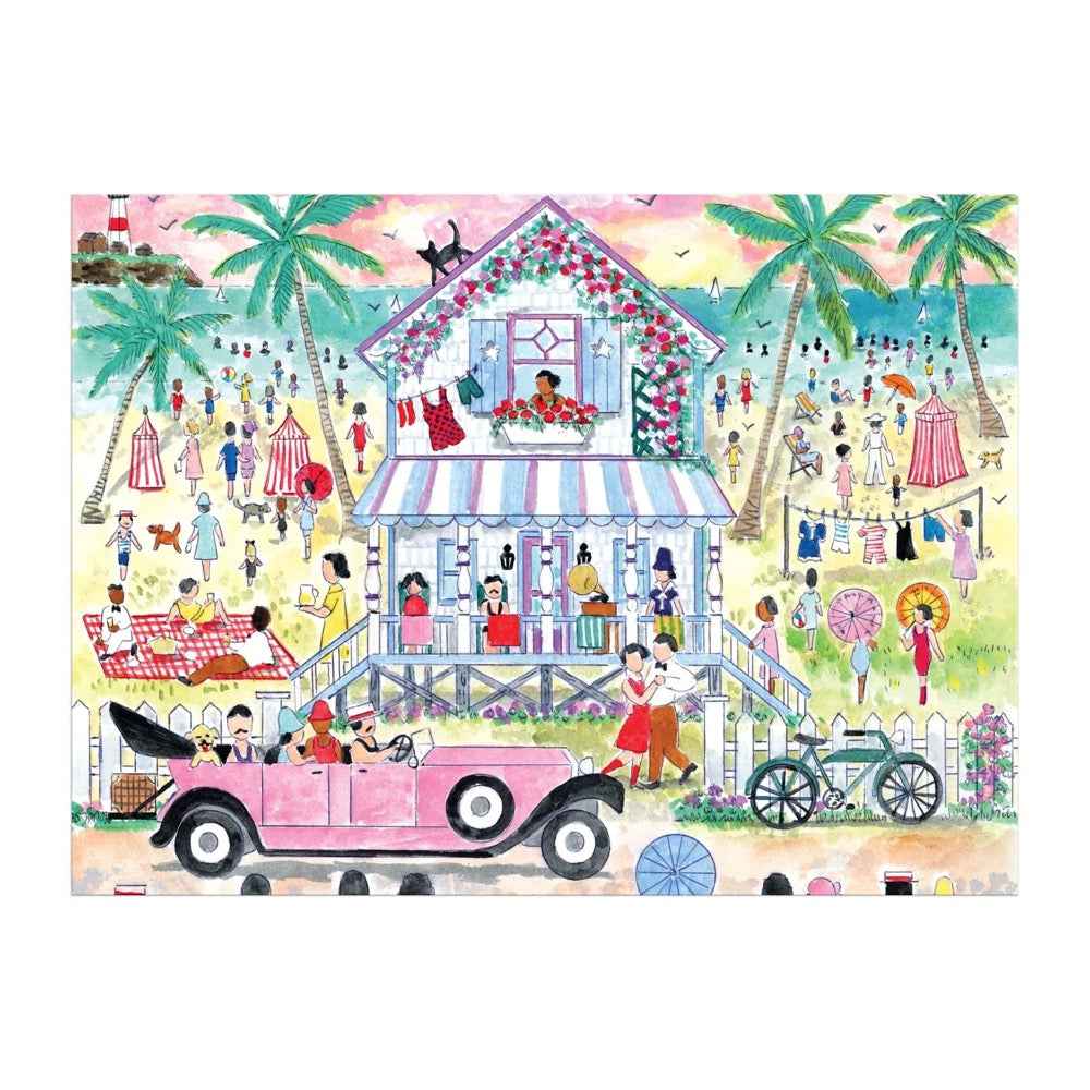 Galison Michael Storrings Roaring 20s Beach House 1000pc Jigsaw Puzzle - Image 5