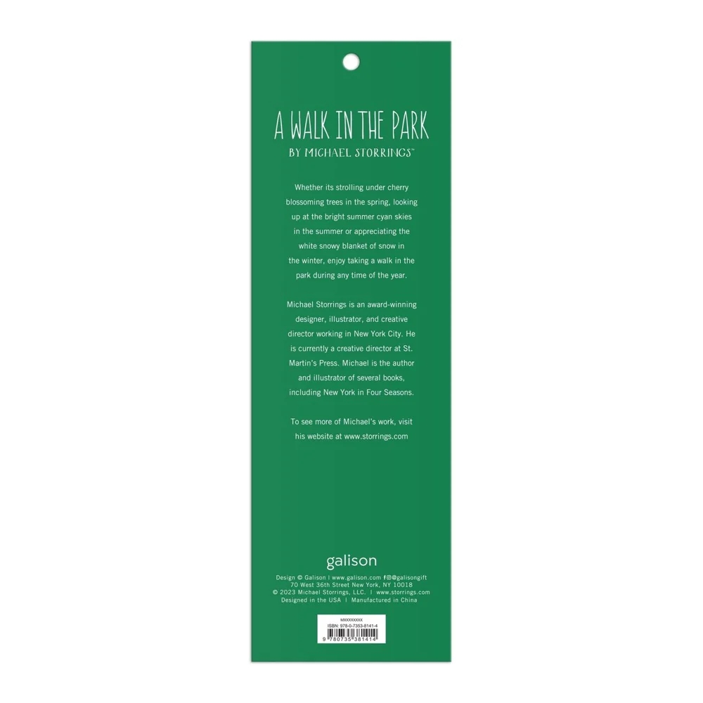 Galison Michael Storrings Walk in the Park Magnetic Bookmark - Image 3