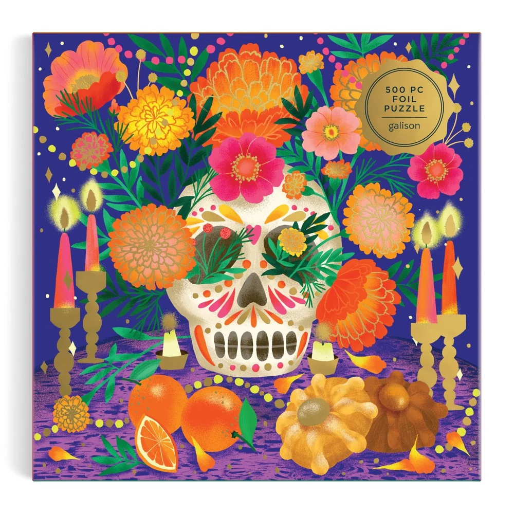 Galison Ofrenda Del De Muertos Foil 500pc Jigsaw Puzzle - Image 2