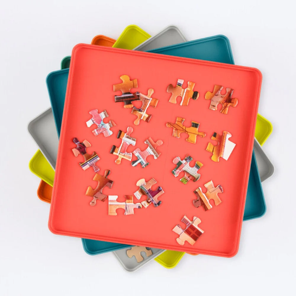 Galison Puzzle Stackable Sorting Trays Multi Coloured (6) - Image 2