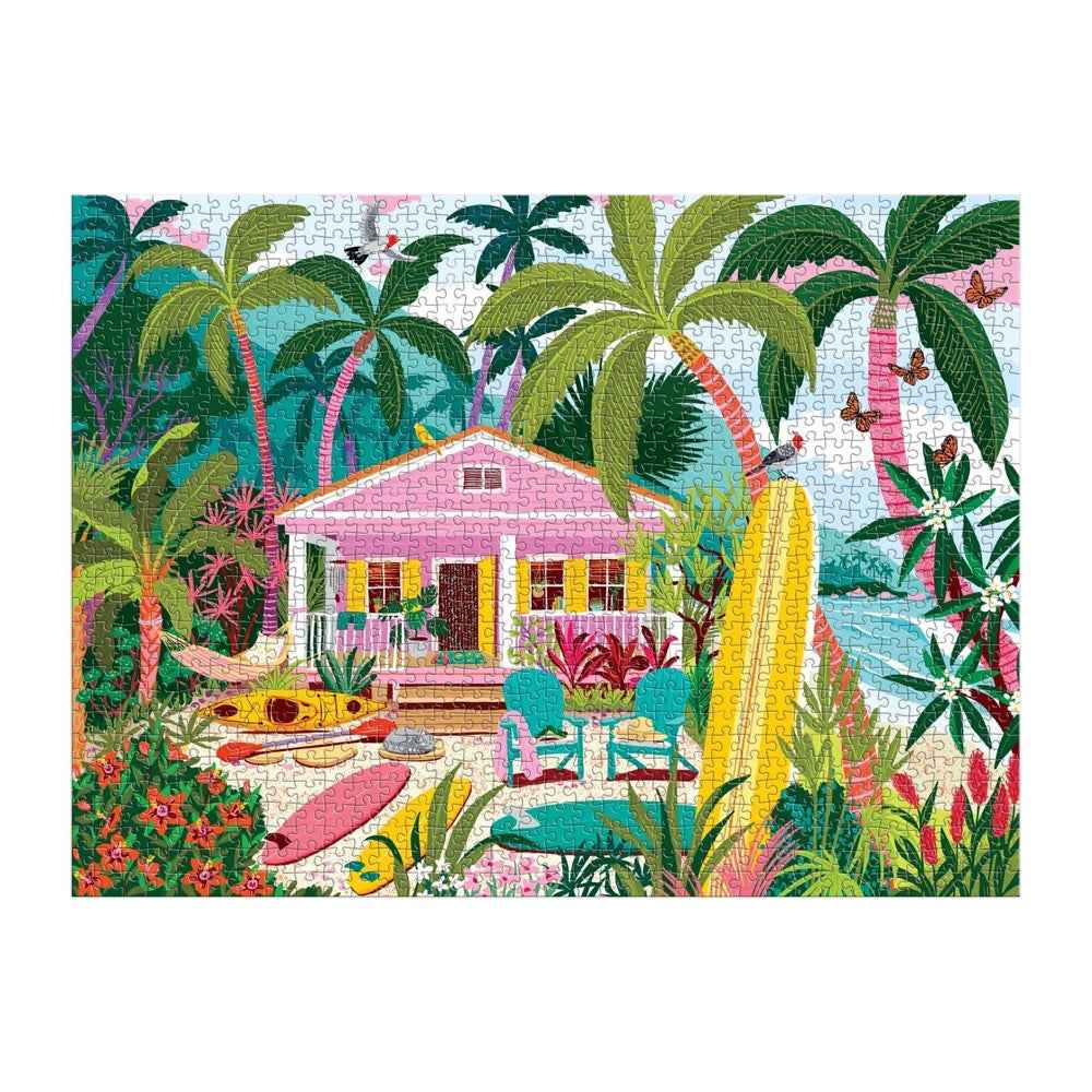 Galison Surfside Bungalow 1000pc Jigsaw Puzzle - Image 3