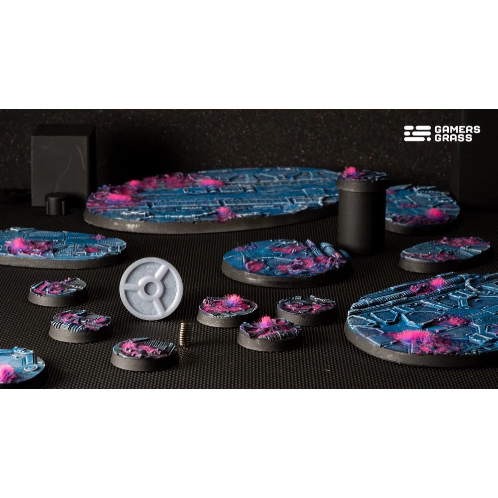 Gamers Grass GGB-AIR28 Alien Infestation Bases Round 28mm 8pc - Image 2