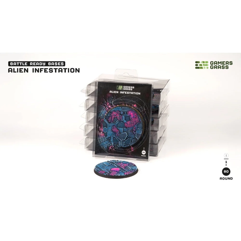 Gamers Grass GGB-AIR80 Alien Infestation Bases Round 80mm 1pc - Image 2