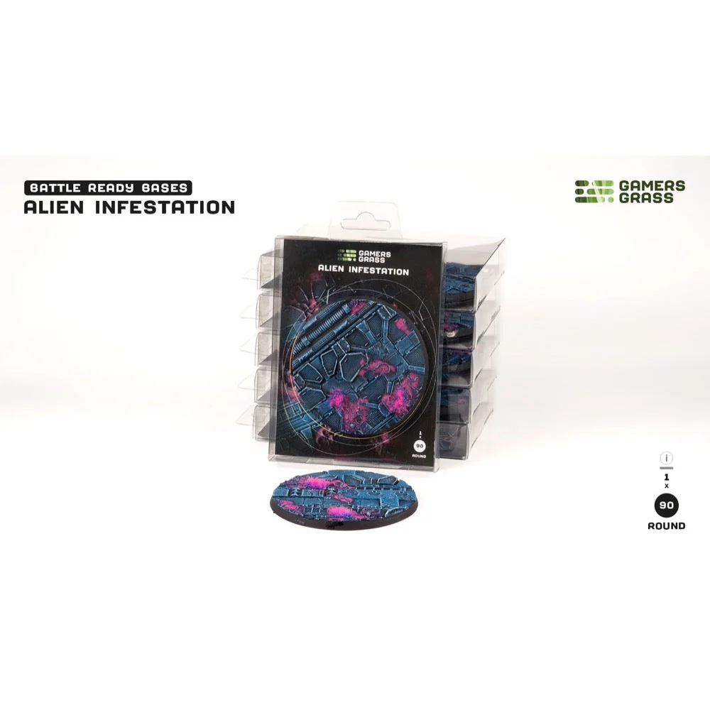 Gamers Grass GGB-AIR90 Alien Infestation Bases Round 90mm 1pc - Image 4