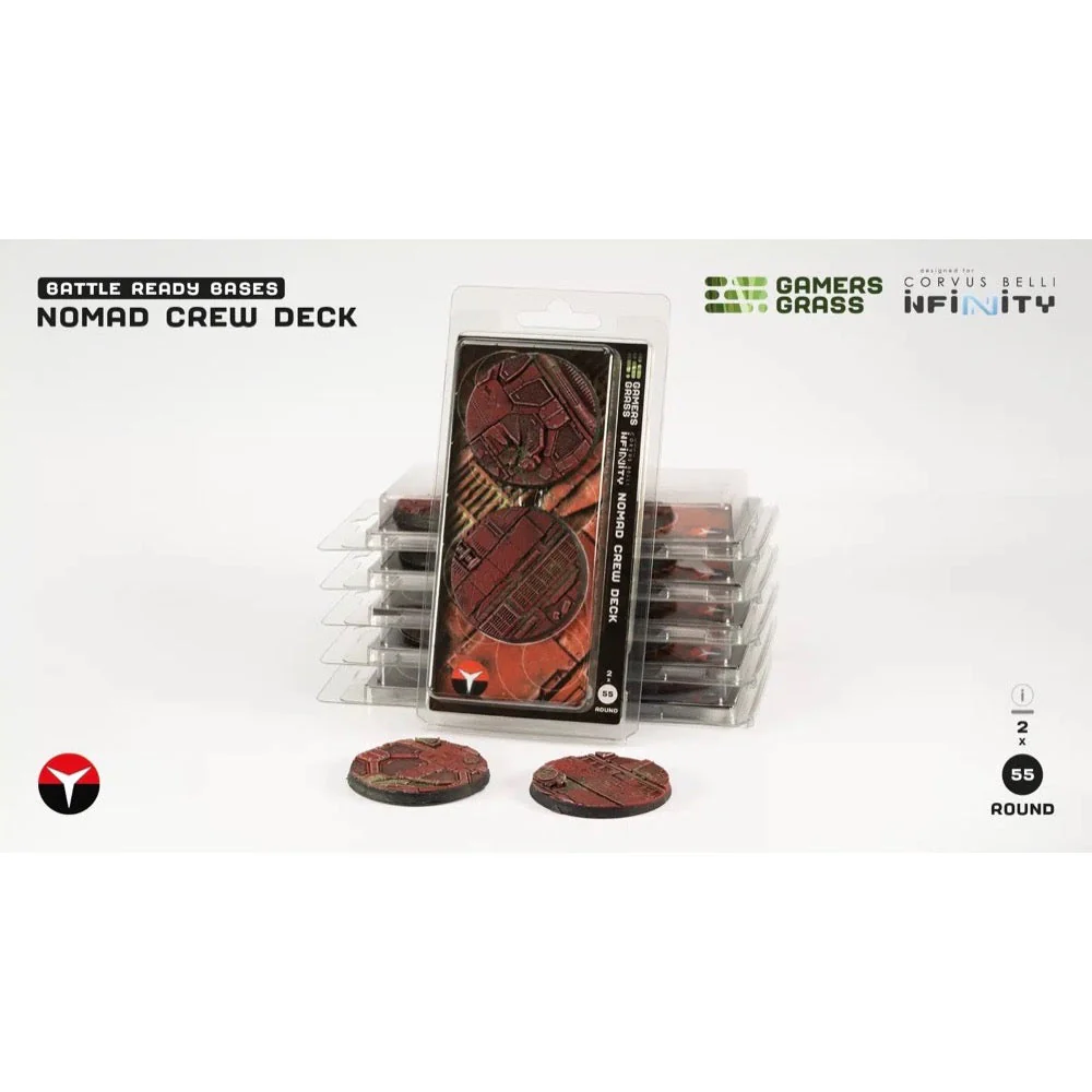 Gamers Grass GGB-NCDR55 Nomad Crew Deck Round 55mm 2pc - Image 4