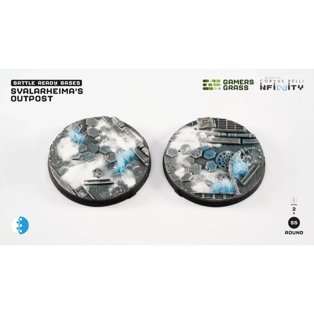 Gamers Grass GGB-SOR55 Svalarheima’s Outpost Round 55mm 2pc
