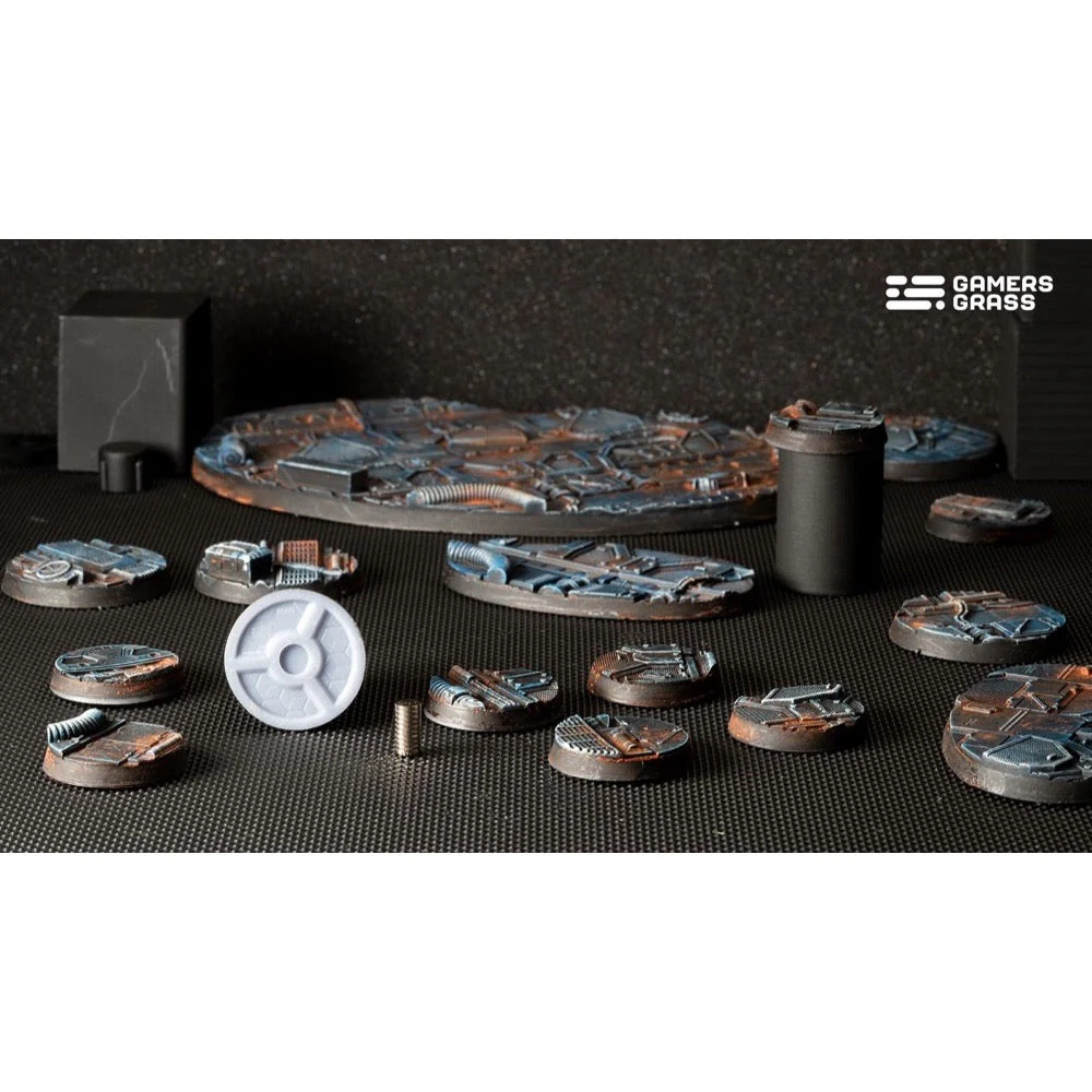 Gamers Grass GGB-SPR28 Spaceship Corridor Bases Round 28mm 8pc - Image 2