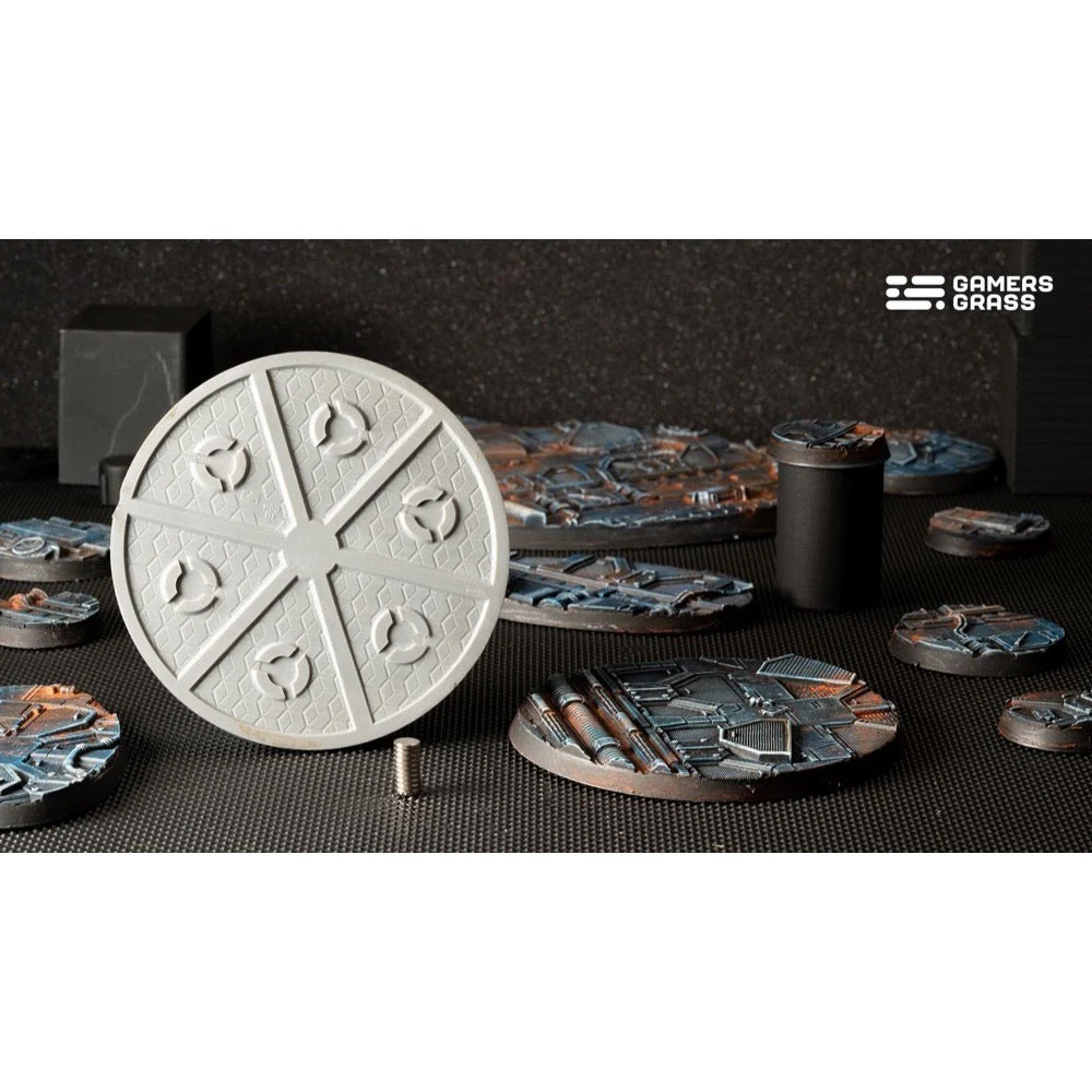 Gamers Grass GGB-SPR80 Spaceship Corridor Bases Round 80mm 1pc - Image 2