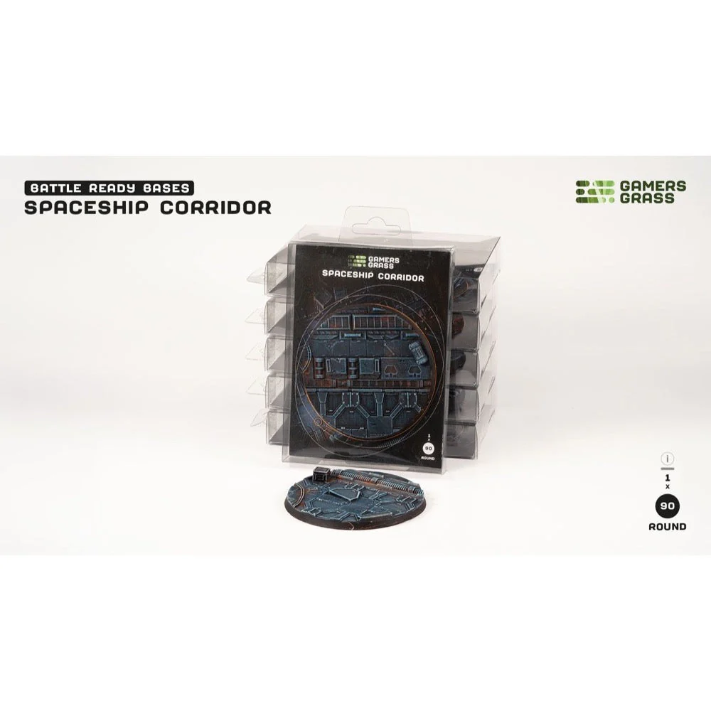 Gamers Grass GGB-SPR90 Spaceship Corridor Bases Round 90mm 1pc - Image 4