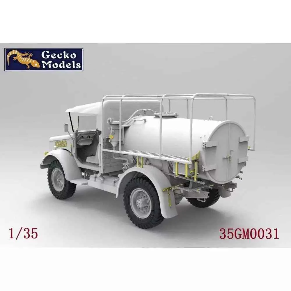 Gecko 35GM0031 1/35 Bedford MWC 15-cwt 4x2 200 Gallon Water Bowser Truck - Image 3