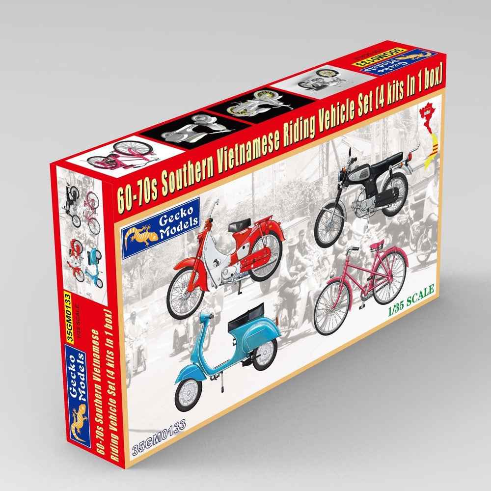 Gecko 35GM0133 1/35 60-70s Southern Vietnamese Riding Vehicle Set - Image 4