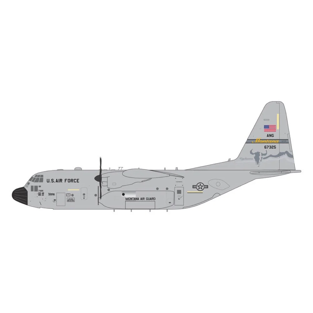 Gemini Jets G2AFO1410 1/200 U.S. Air Force C-130H Hercules 96-7325 Montana ANG - Image 2