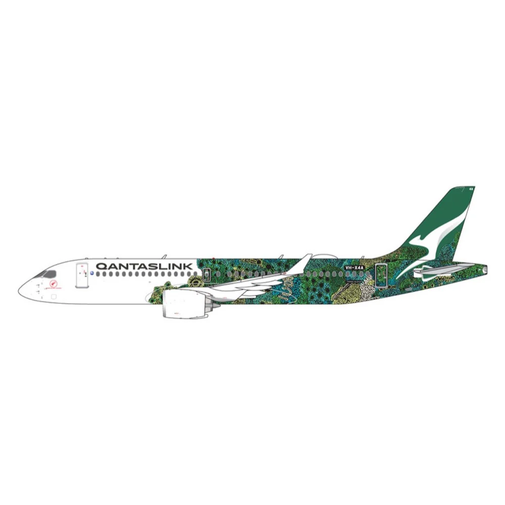 Gemini Jets GJQFA2275 1/400 QantasLink A220-300 VH-X4A “Minyma Kutjara Tjukurpa” (green) - Image 2