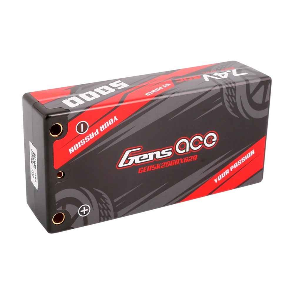 Gens Ace 2S 5000mAh 60C 7.4V Hardcase/Hardwired Lipo Battery (4.0mm Bullet) - Image 3