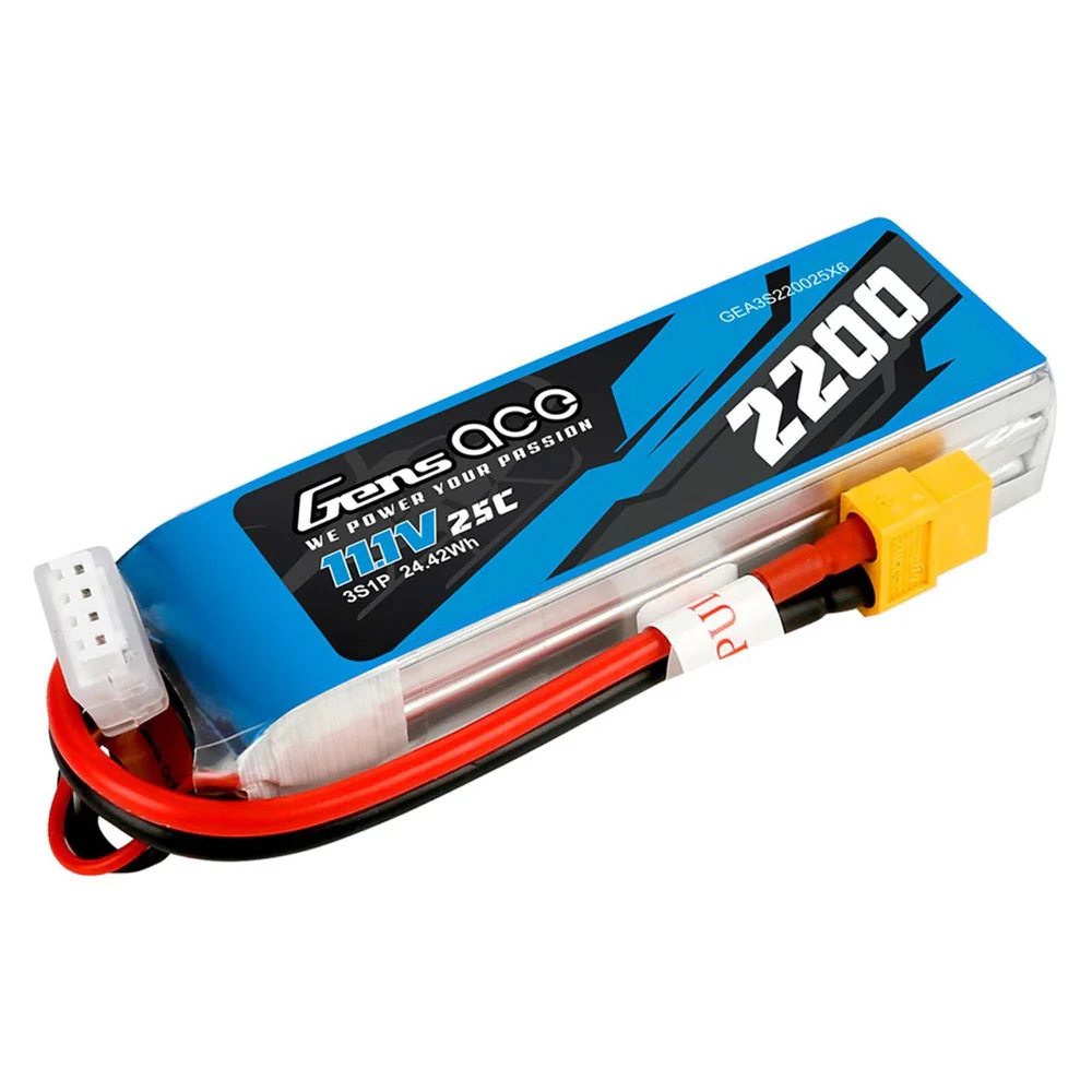 Gens Ace 3S 2200mAh 11.1V 25C Soft Case LiPo Battery (XT60) - Image 3
