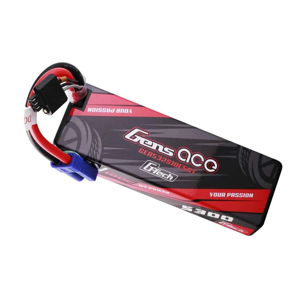 Gens Ace G-Tech 2S 5300mAh 7.4V Hardcase/Hardwired Lipo Battery (EC5) - Image 3