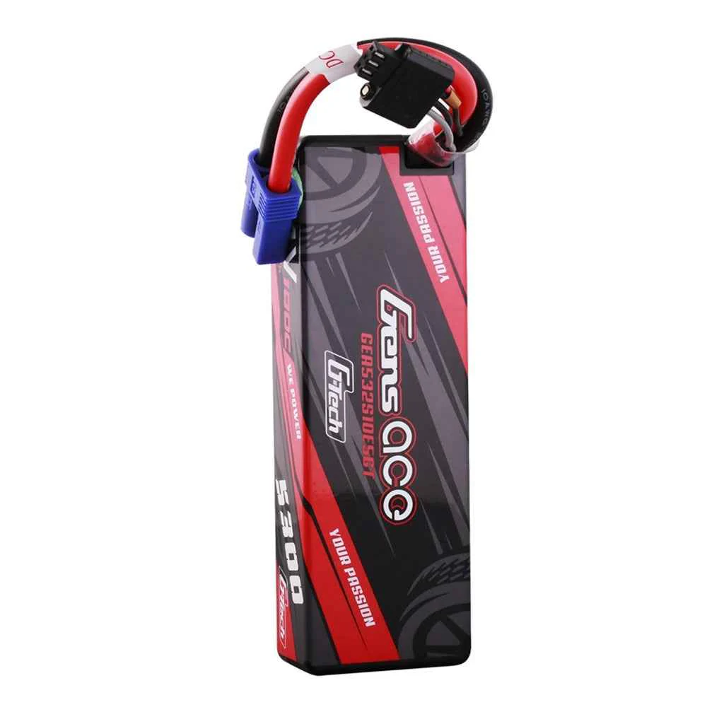 Gens Ace G-Tech 2S 5300mAh 7.4V Hardcase/Hardwired Lipo Battery (EC5) - Image 4