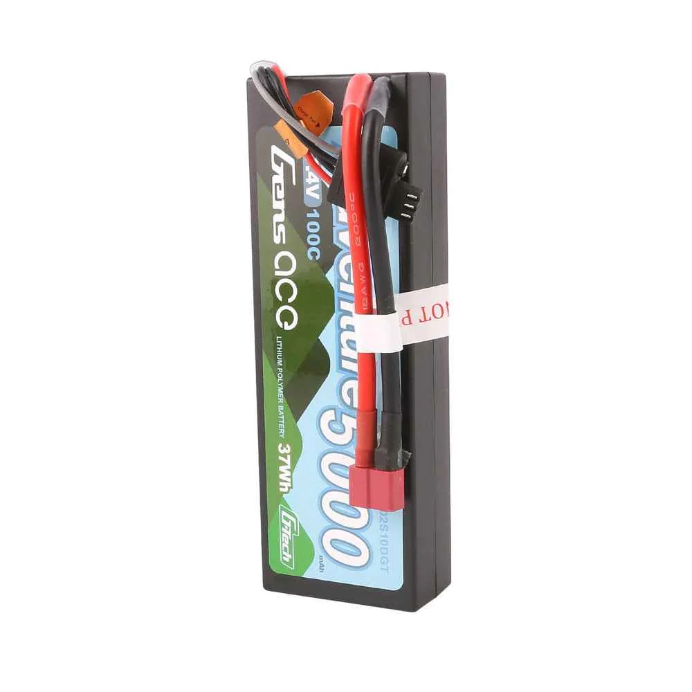 Gens Ace G-Tech 2S Adventure 5000mAh 100C 7.4V Hardcase/Hardwired Lipo Battery (Deans) - Image 4