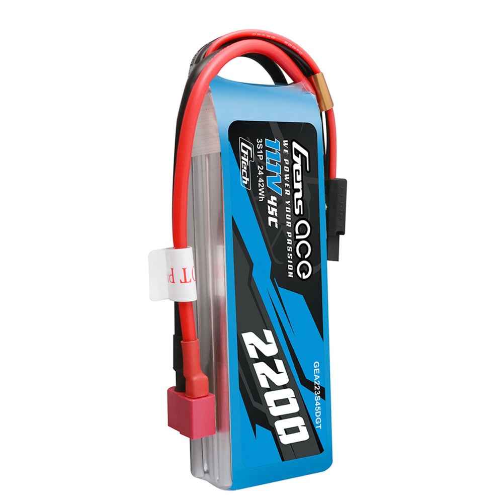Gens Ace G-Tech 3S 2200mAh 45C 11.1V Soft Pack Lipo Battery (Deans) - Image 4