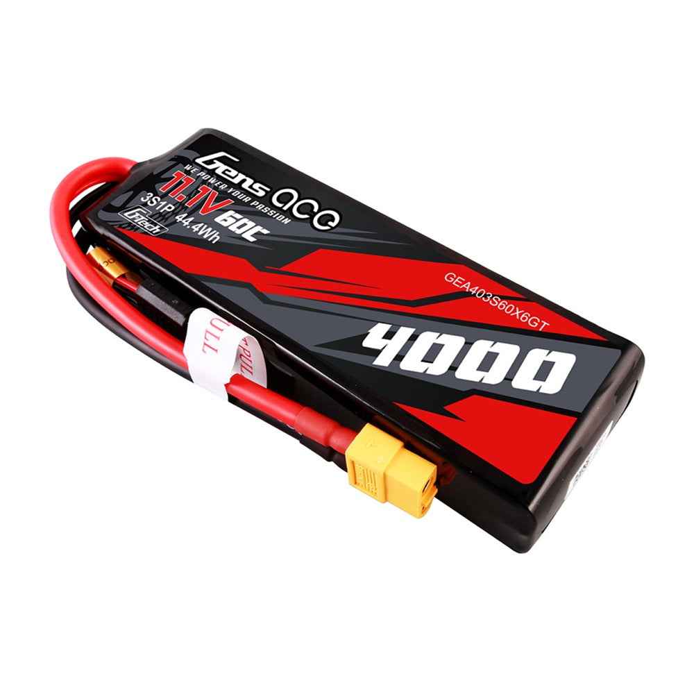 Gens Ace G-Tech 3S 4000mAh 60C 11.1V Soft Pack Lipo Battery (XT60) - Image 3
