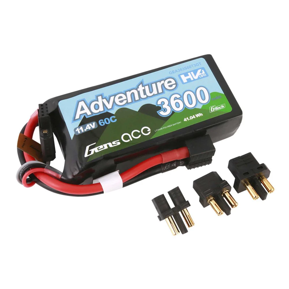 Gens Ace G-Tech 3S Adventure 3600mAh 60C 11.4V Soft Pack Lipo Battery (1TO3) - Image 3