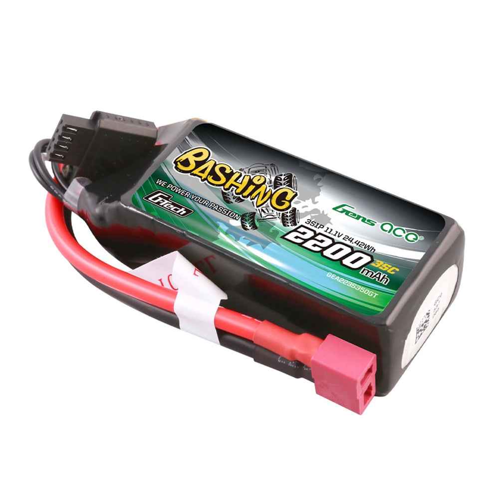 Gens Ace G-Tech 3S Bashing 2200mAh 35C 11.1V Soft Pack Lipo Battery (Deans) - Image 3