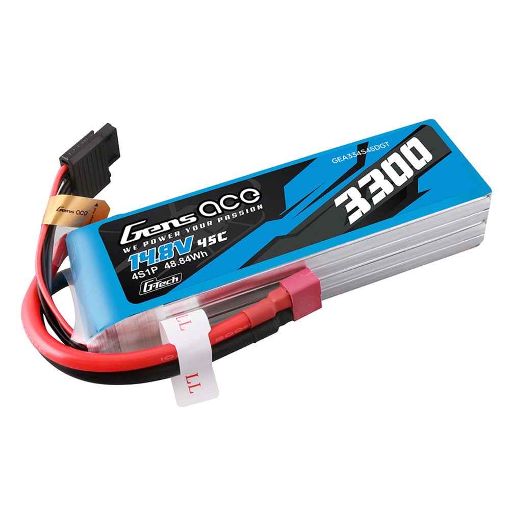 Gens Ace G-Tech 4S 3300mAh 45C 14.8V Soft Pack Lipo Battery (Deans) - Image 3