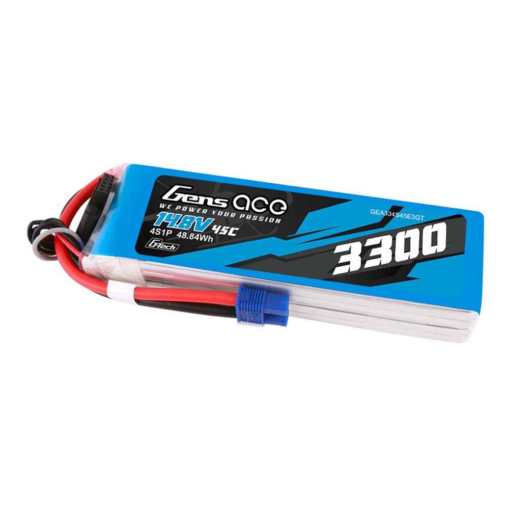 Gens Ace G-Tech 4S 3300mAh 45C 14.8V Soft Pack Lipo Battery (EC3) - Image 3