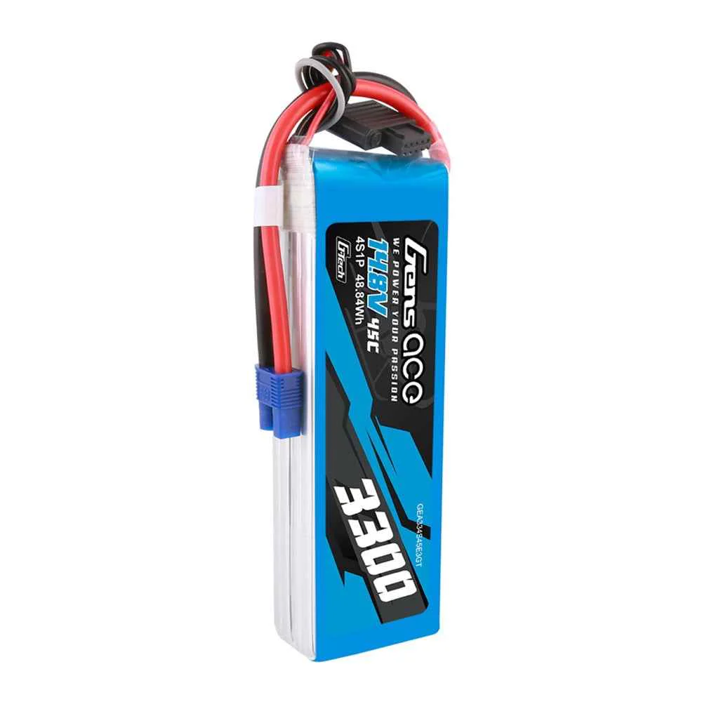 Gens Ace G-Tech 4S 3300mAh 45C 14.8V Soft Pack Lipo Battery (EC3) - Image 4