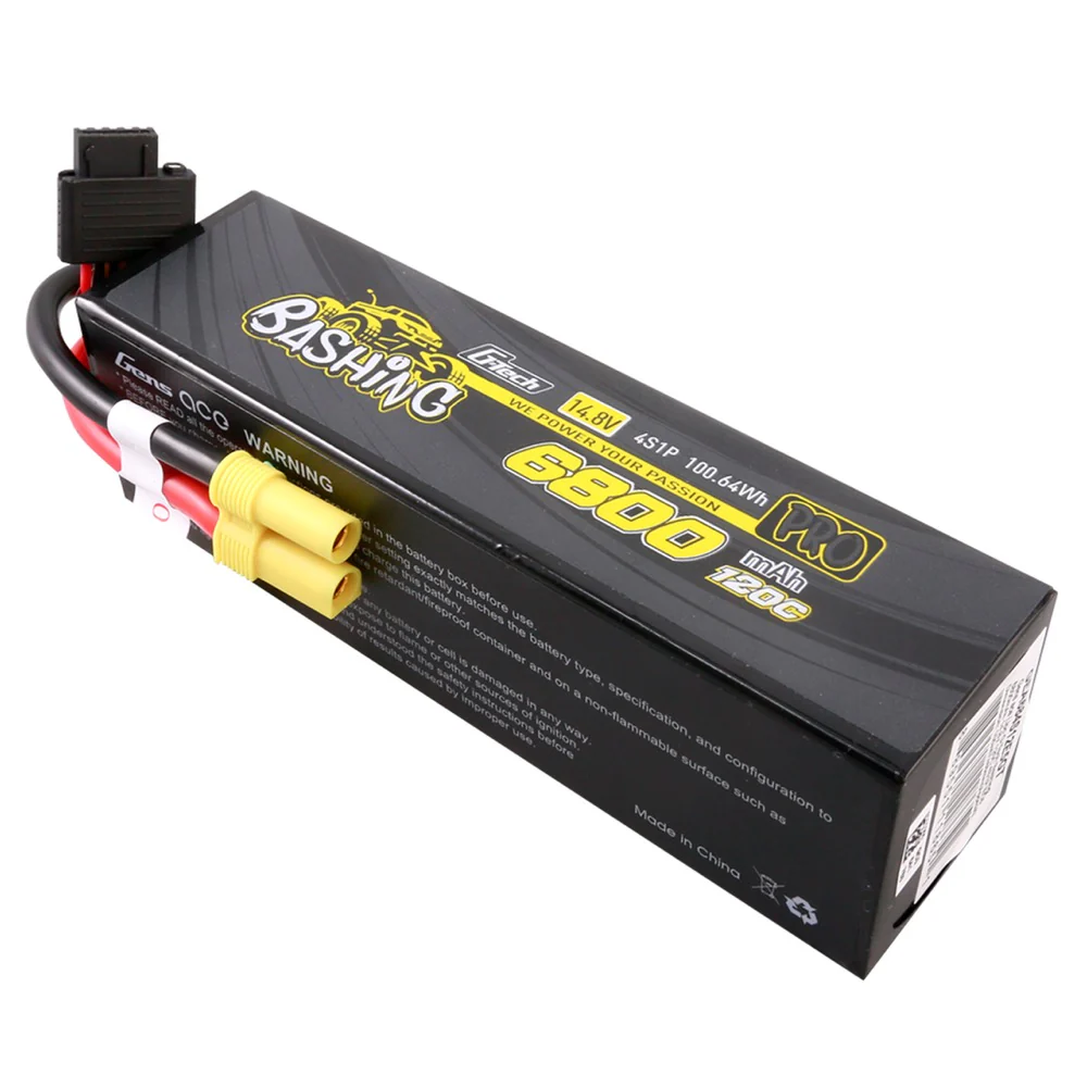 Gens Ace G-Tech 4S Bashing 6800mAh 120C 14.8V Soft Pack Lipo Battery (EC5) - Image 3
