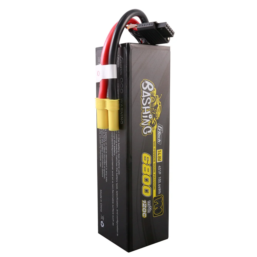 Gens Ace G-Tech 4S Bashing 6800mAh 120C 14.8V Soft Pack Lipo Battery (EC5) - Image 4