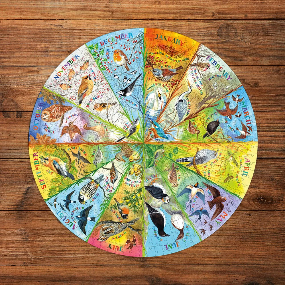 Gibsons 037067 Birds Of The Year Circular 500pc Jigsaw Puzzle - Image 5