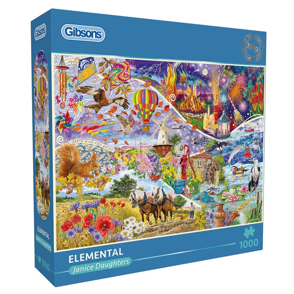 Gibsons Elemental 1000pc Jigsaw Puzzle