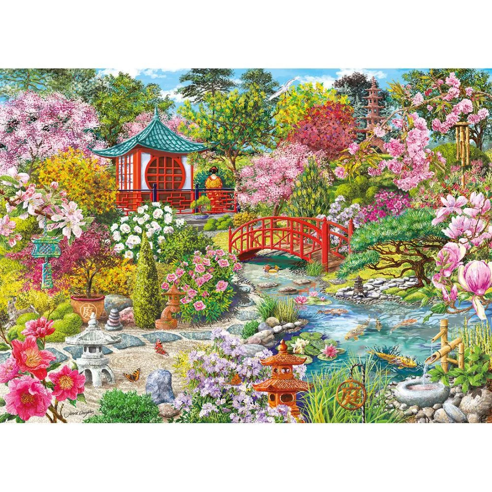 Gibsons The Japanese Garden 1000pc Jigsaw Puzzle - Image 2