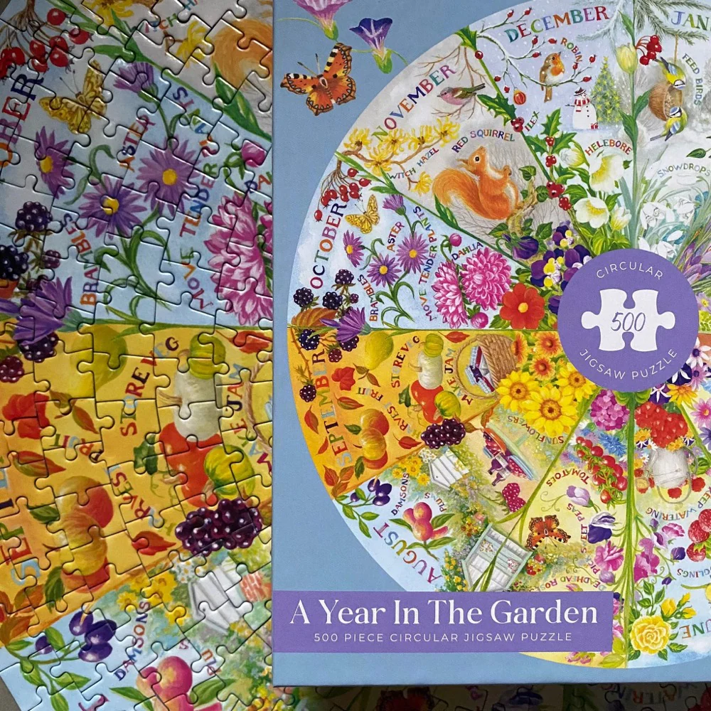 Gibsons Year In The Garden Circle 500pc Jigsaw Puzzle - Image 4