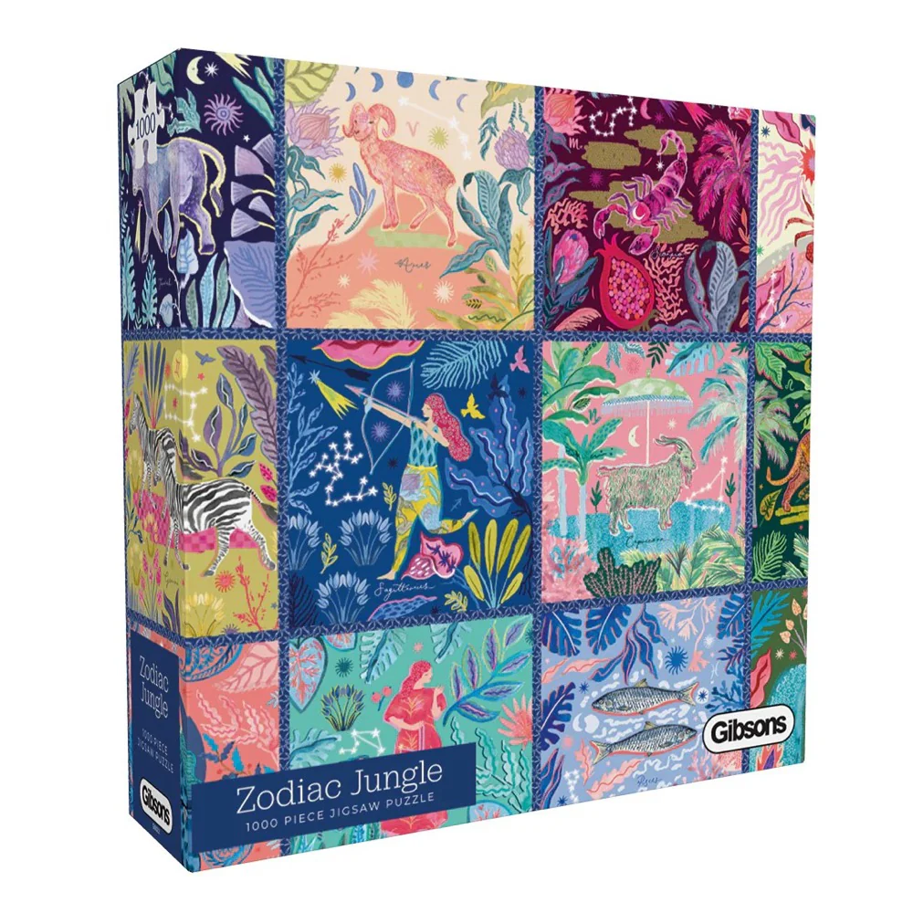 Gibsons Zodiac Jungle 1000pc Jigsaw Puzzle