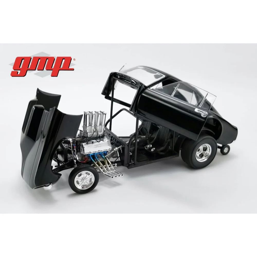 GMP 18932 1/18 1969 Mustang Gasser Show Stopper Triple Gloss Black - Image 2