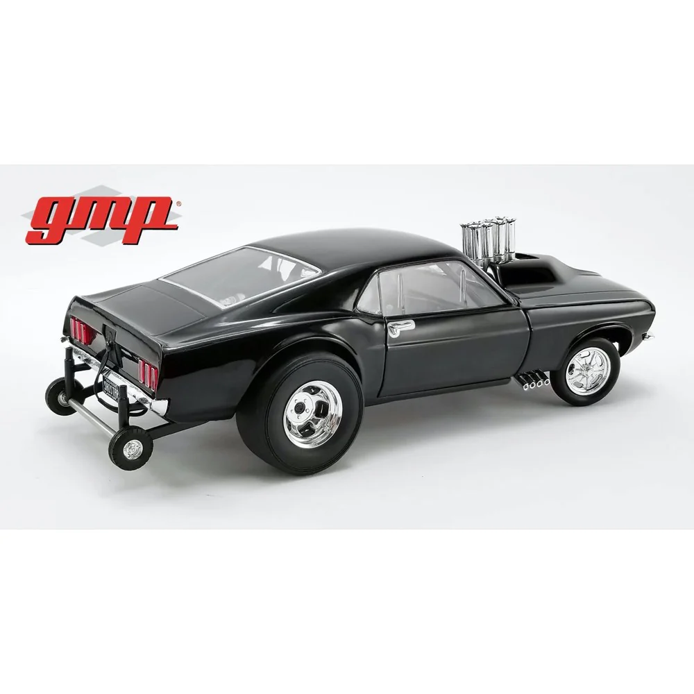 GMP 18932 1/18 1969 Mustang Gasser Show Stopper Triple Gloss Black - Image 3