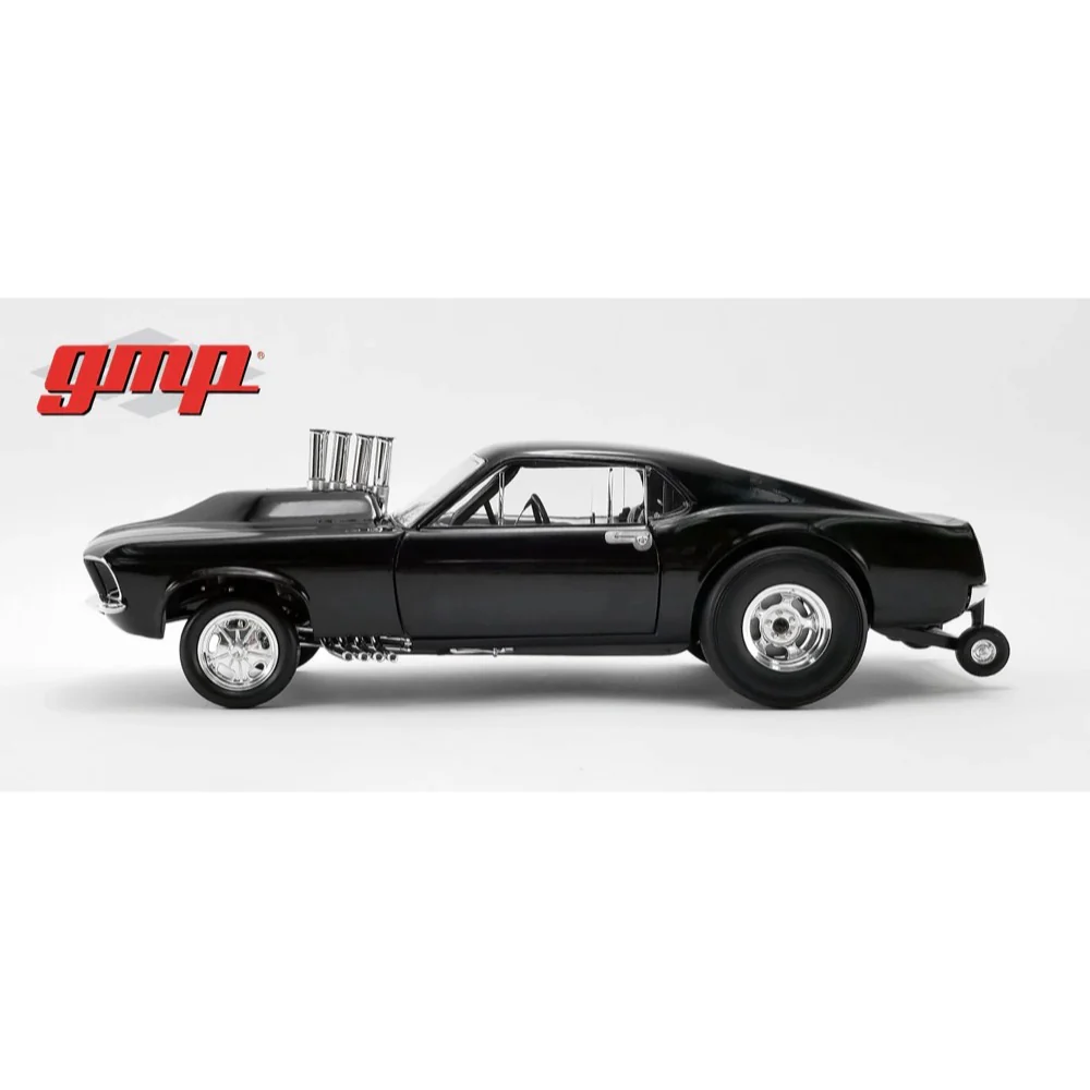 GMP 18932 1/18 1969 Mustang Gasser Show Stopper Triple Gloss Black - Image 4