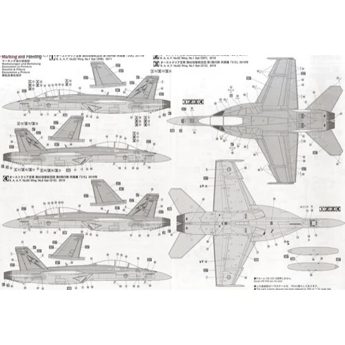 Hasegawa 00548AU 1/72 F/A-18F Super Hornet Limited Edition with RAAF 1Sqn Operation OKRA Decals Included - Image 5