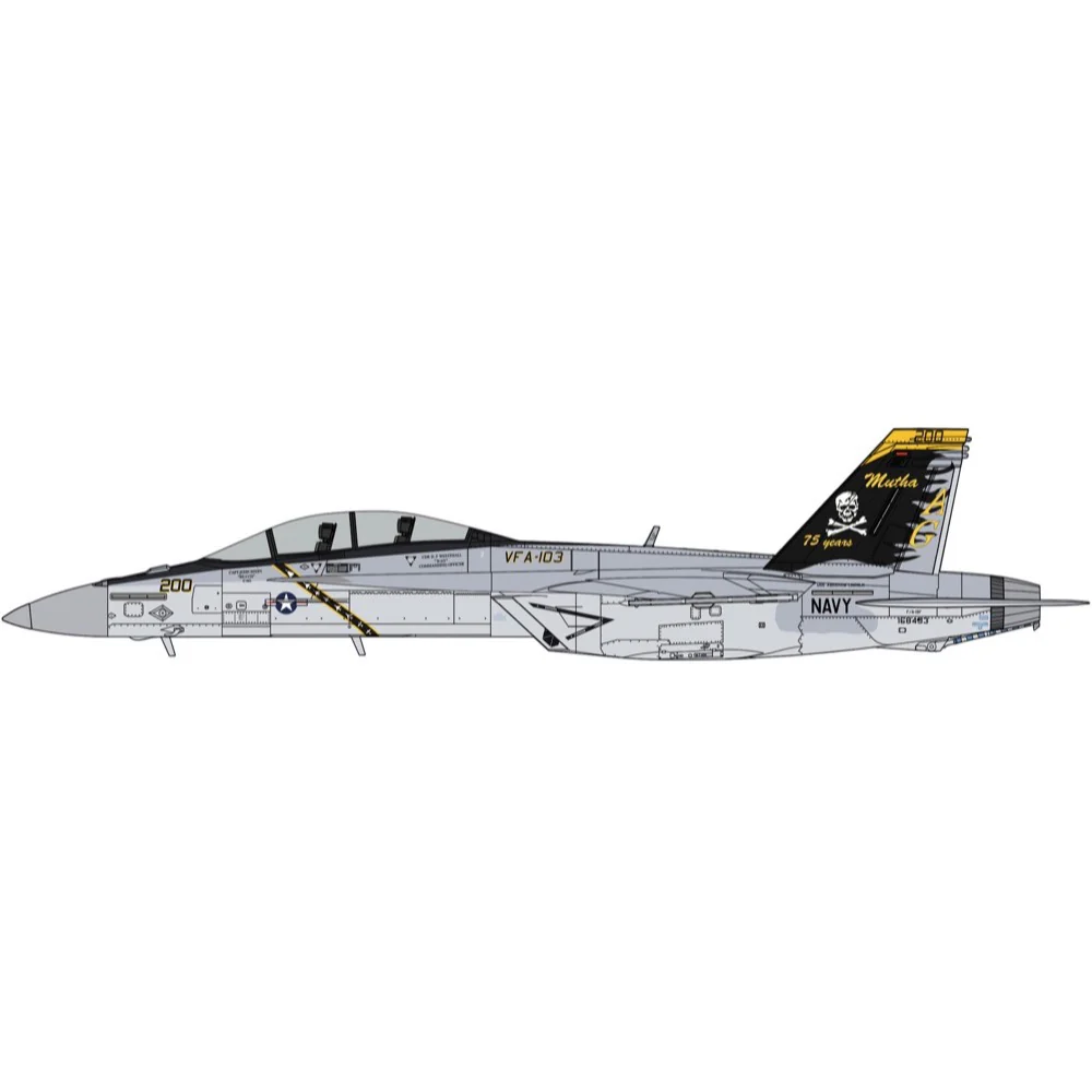 Hasegawa 07552 1/48 F/A-18F Super Hornet "VFA-103 Jolly Rogers 75th Anniversary - Image 2