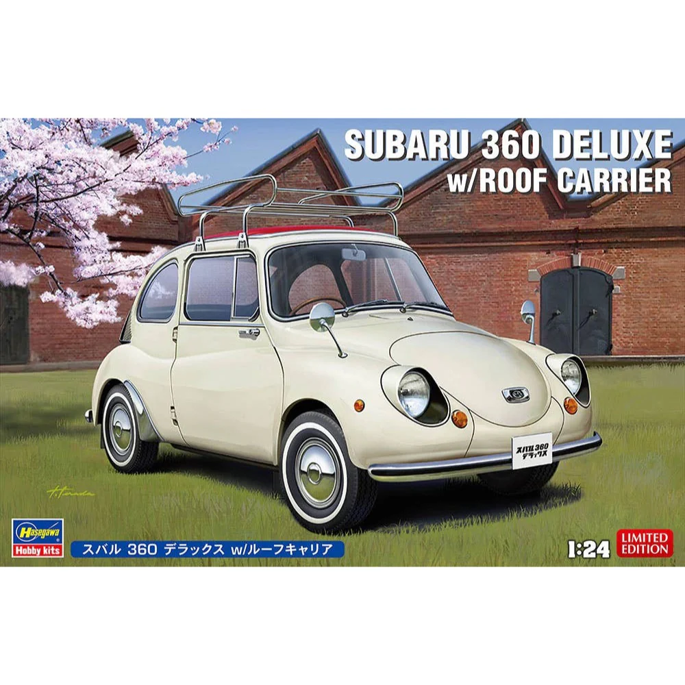 Hasegawa 20622 1/24 Subaru 360 Deluxe W/Roof Carrier