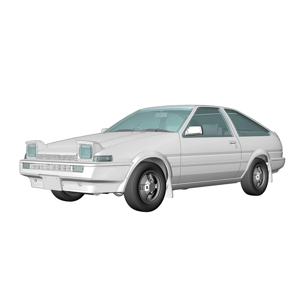 Hasegawa 21171 1/24 Toyota Sprinter Trueno AE86 GT Apex Early Version 1983 - Image 11